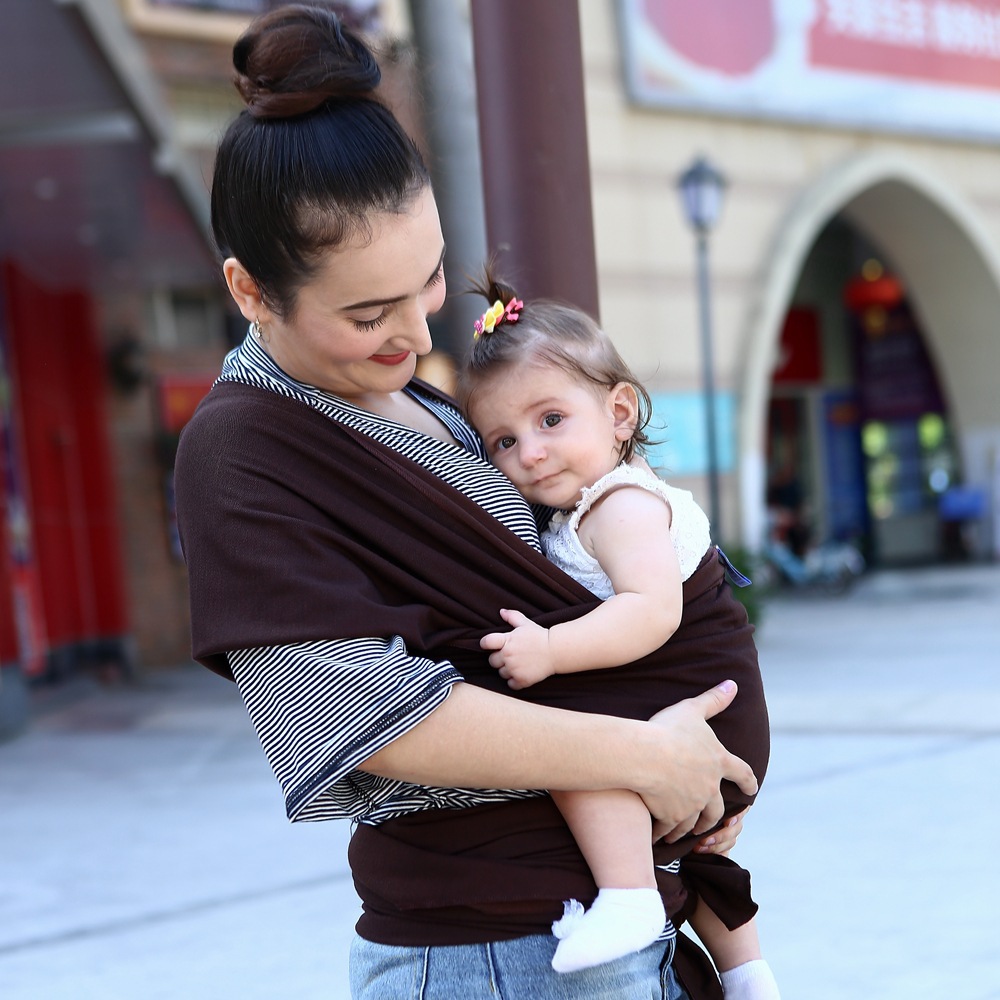 Newborn Baby Wrap Sling Organic Stretchy Premium Carrier Organic Cotton Baby Wrap Carrier Sling