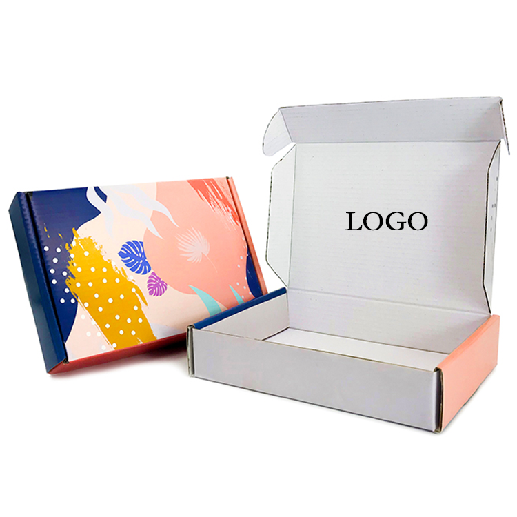 Custom Logo Printing White Black Corrugated Kraft Cardboard Mailer Shipping Boxes Gift Paper Box Packaging