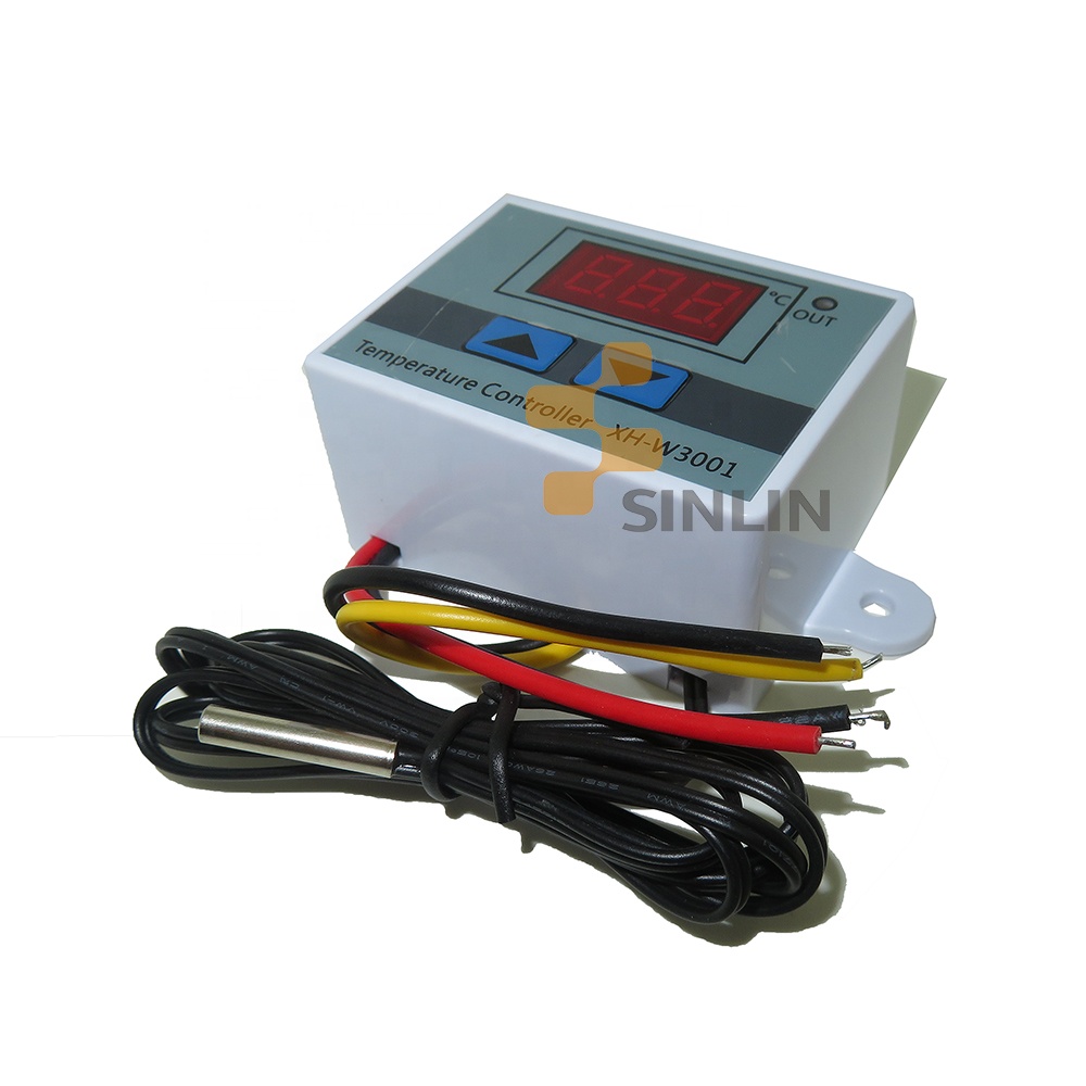 10A 12V 24V 220VAC цифровой регулятор температуры на светодиодах повышенной XH-W3001 для инкубатора охлаждения и нагрева термостата NTC датчик