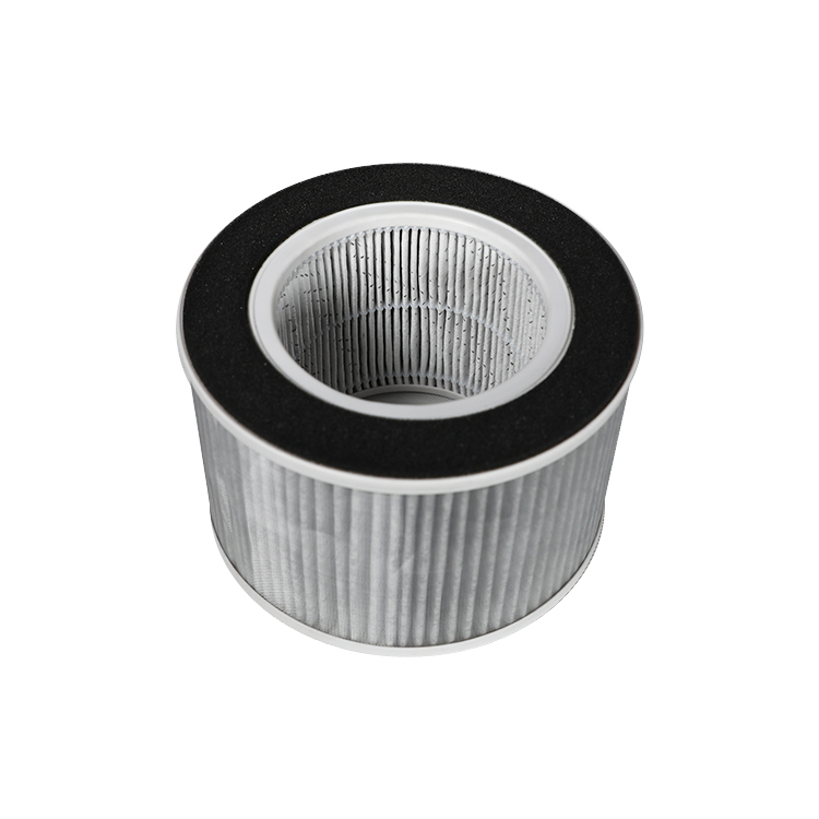 High Performance Cylindrical Hepa Filter Composite Activated Carbon Non Woven Air Hepa Filter
