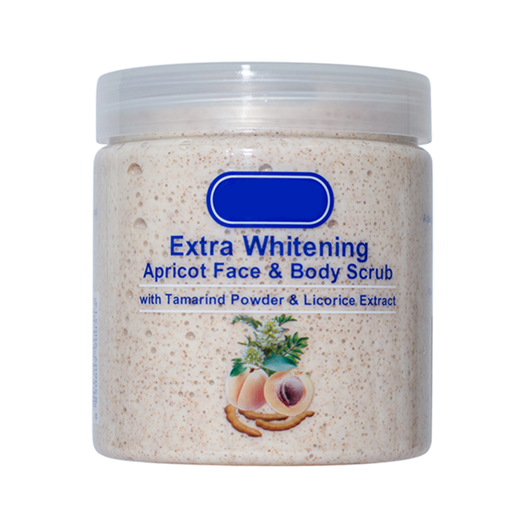 Private Label Branding Best Gommage Wholesale Organic Apricot Exfoliate Bleaching Skin Cream Sugar Whitening Body And Face Scrub