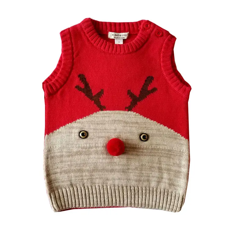 Manufacturers direct selling sleeveless kids pullover sweater vest