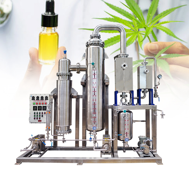 Desolvation evaporator Rising film evaporation pilot plant high efficiency