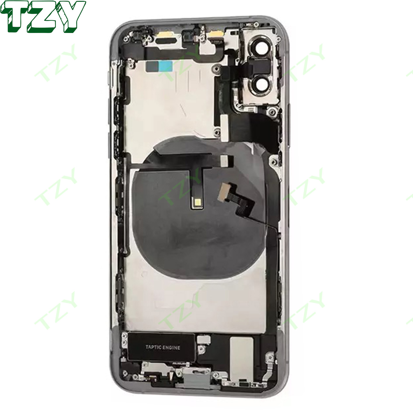Полный комплект корпуса аккумулятора для Apple iphone xs max xr x 8plus, задняя крышка с гибким кабелем, средняя рамка корпуса