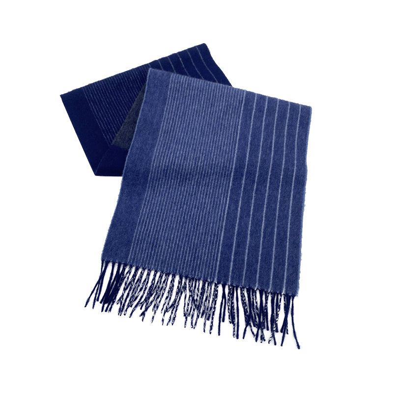 100% Cashmere Scarf Elegant Strip Woman Men Long Neck Scarf Thick Pashmina Winter Shawl Brand Knitted Fashion Wrap Scarves