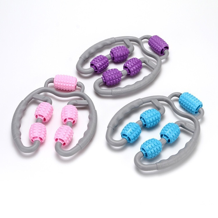 Loop Ring Shape Scroll Wheel Leg Massager Fitness Yoga Ware Use ,Muscle Massage For Leg Or Arms.