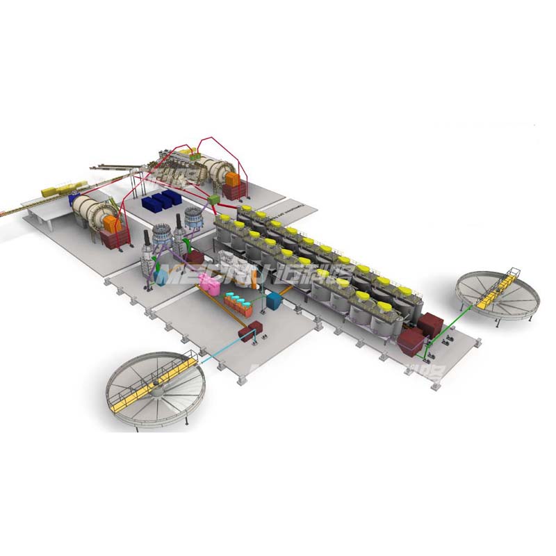 Gold Ore Concentrator Extraction Plant Copper Benefication Leaching Plant