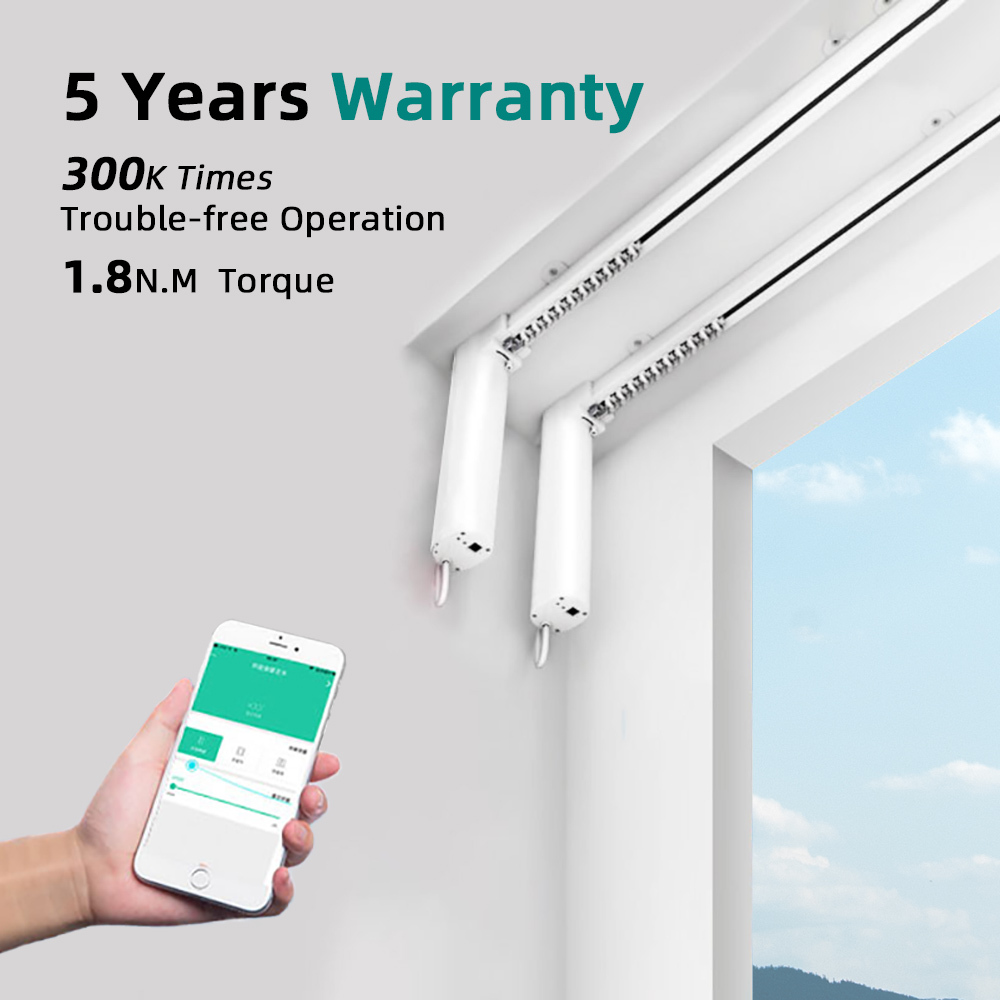 Electric Smart Curtain System Home Curtain Automatic Motor Wifi/zigbee Control