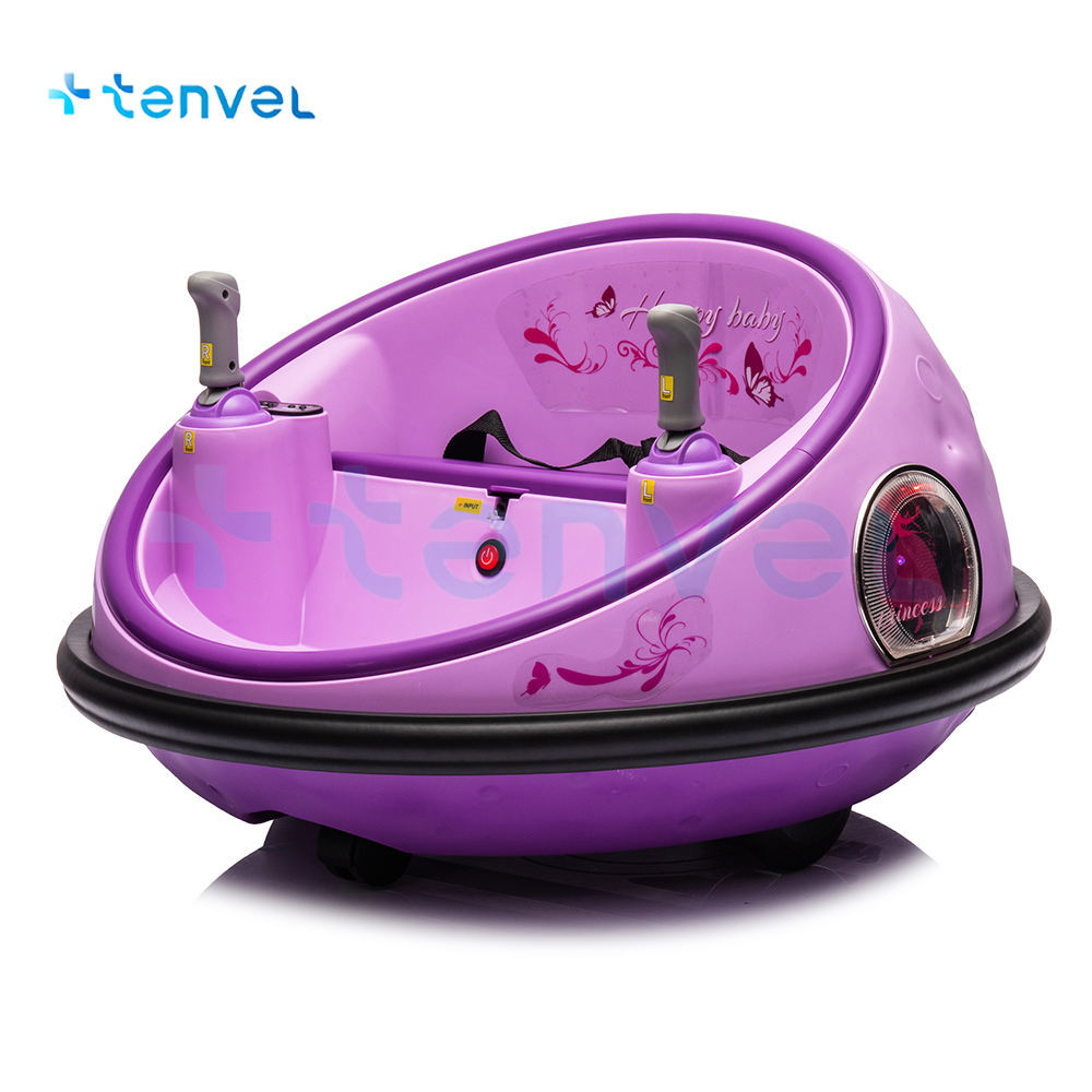 New Arrive 360-degree Electric Bumper Cars Unisex Plastic Ride-on Toys With Battery Power Licensed Baby Kids Bumper Cars
