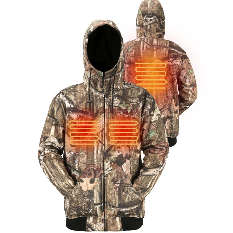 2021 Hot Selling 3 Heat Settings Camo Prints Outdoor Jacket Waterproof Electric Heating Jacket