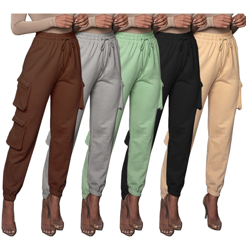 SY196-Casual однотонные женские туфли на шнуровке; Женская обувь на шнуровке; Спортивные брюки спортивные штаны Женская одежда осень тренировочные штаны повседневные брюки для девочек