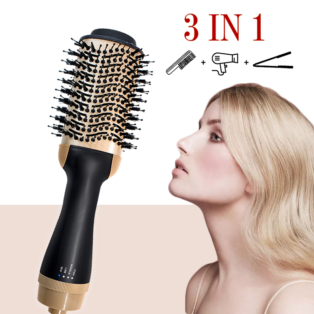 New Product One Step Blower Brush Hair Dryer Hair Straightener Magic Brush 3 In 1 Styling Comb Straight Hair Curls