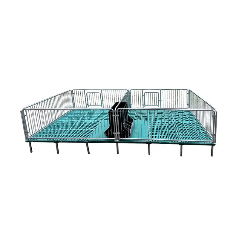 Hot-dip galvanized sow farrowing bed full compound fence sow farrowing bed nursery dual-purpose pig farm breeding equipment