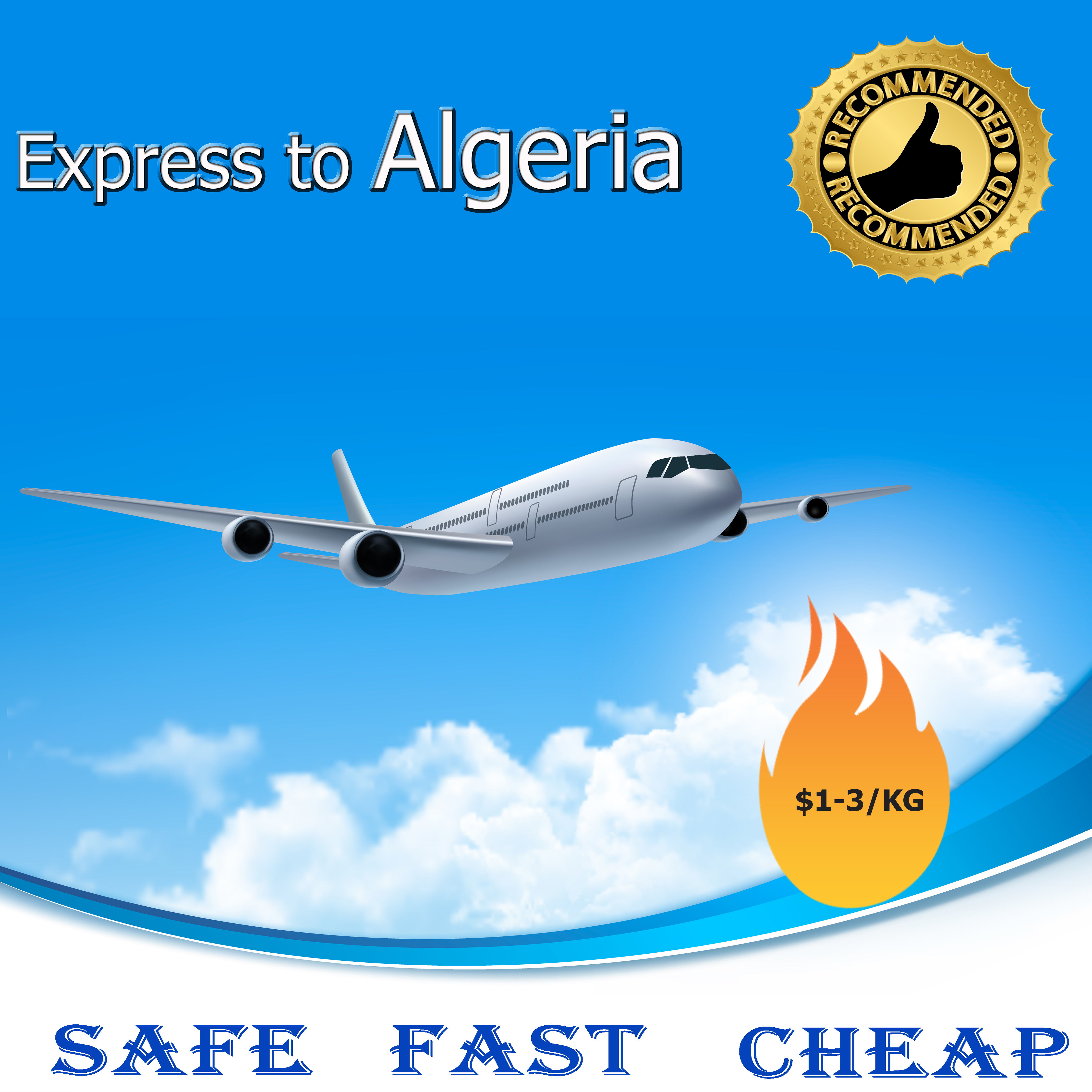 Услуги экспресс-доставки UPS/DHL/FEDEX/TNT/EMS из Китая в Алжир