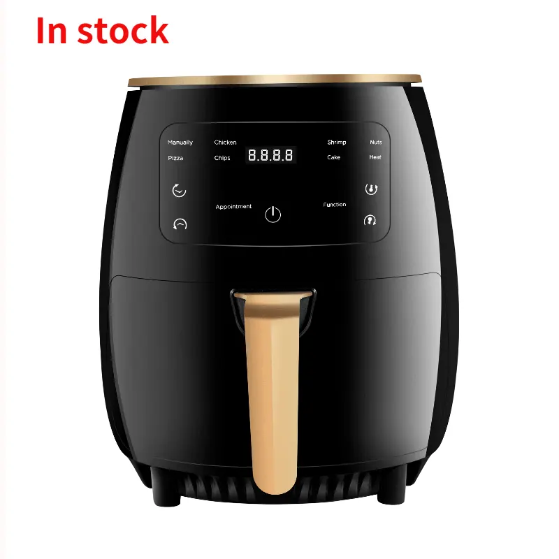 Household 1400W 6L 5L 3 In 1 Low Fat Cooking Pot Intelligent Timing Electric Hot Deep Air Fryer Digital