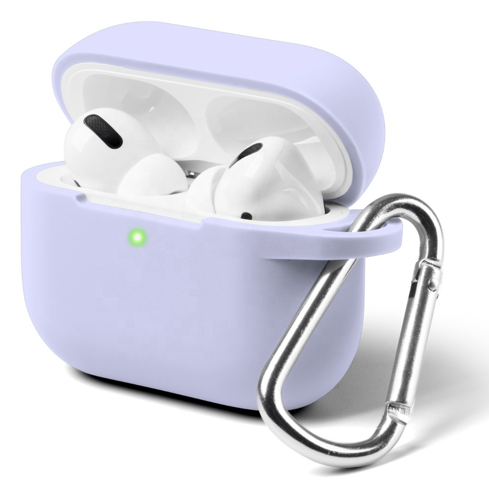 Оптовая цена, 3 топа, силиконовый чехол для Airpods Pro, ударопрочный чехол для наушников с полной защитой, кожаный чехол с крючком