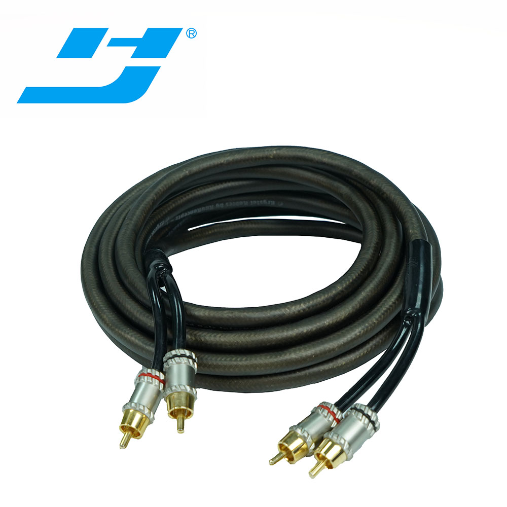 Высокогибкий кабель 2 RCA-2 RCA, медный провод, кабель, аудио, Япония, автомобильная аудиосистема, hifi, аудиокабель