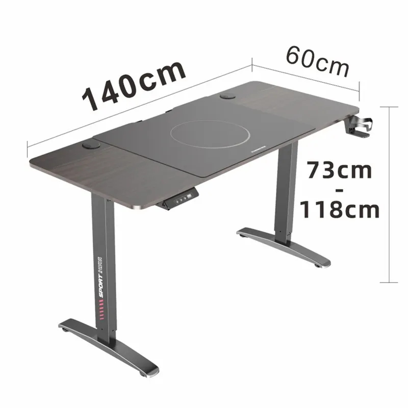 2021 High Quality Sit And Stand Table Height Adjustable Desk Automatic Lift Desk Table Electric Gaming Computer Desk