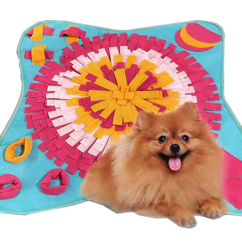 Washable pet toys cat play mat training Mat Hide Food Sniffing Feeding Mat cat dog Smell Blanket For Pets