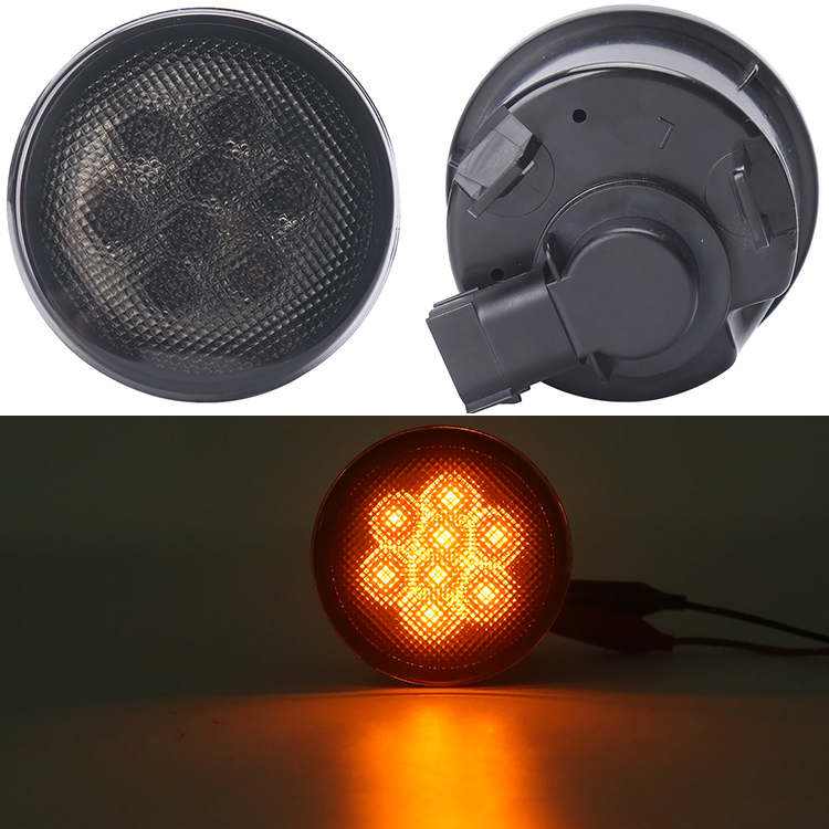 LOYO Factory HOT Selling LED turning light 2000K 12V LED Black/ silver Color Turning Lights Pairs for Jeep Wrangler