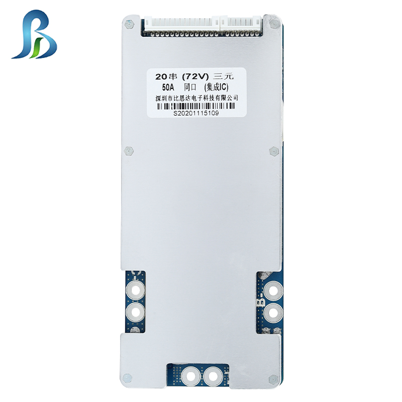 Bisida Lifepo4 Battery BMS 60V 20S 40A/50A/80A/100A/120A Rechargeable Protection Board With Balanced with temperature monitoring