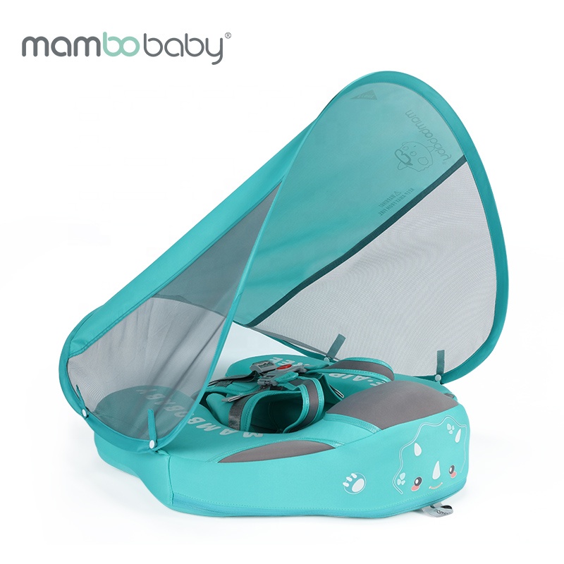 Mambobaby не надувной однотонный детский нагрудный поплавок с солнцезащитным козырьком детский поплавок плавательное кольцо летнее спа плавательный бассейн для младенцев