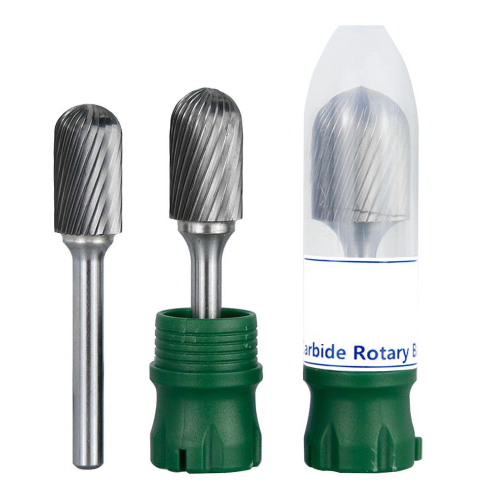 Rotary Burrs 6Mm Shank Single Cut Tungsten Carbide File Type C Metal Carving Bit Milling Cutter Carbide Burrs