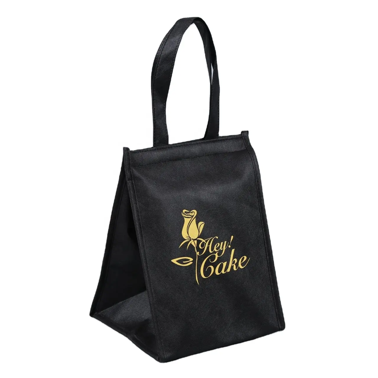 High quality Low MOQ non woven insulated bag for Food Delivery cooler Bag with logo custom