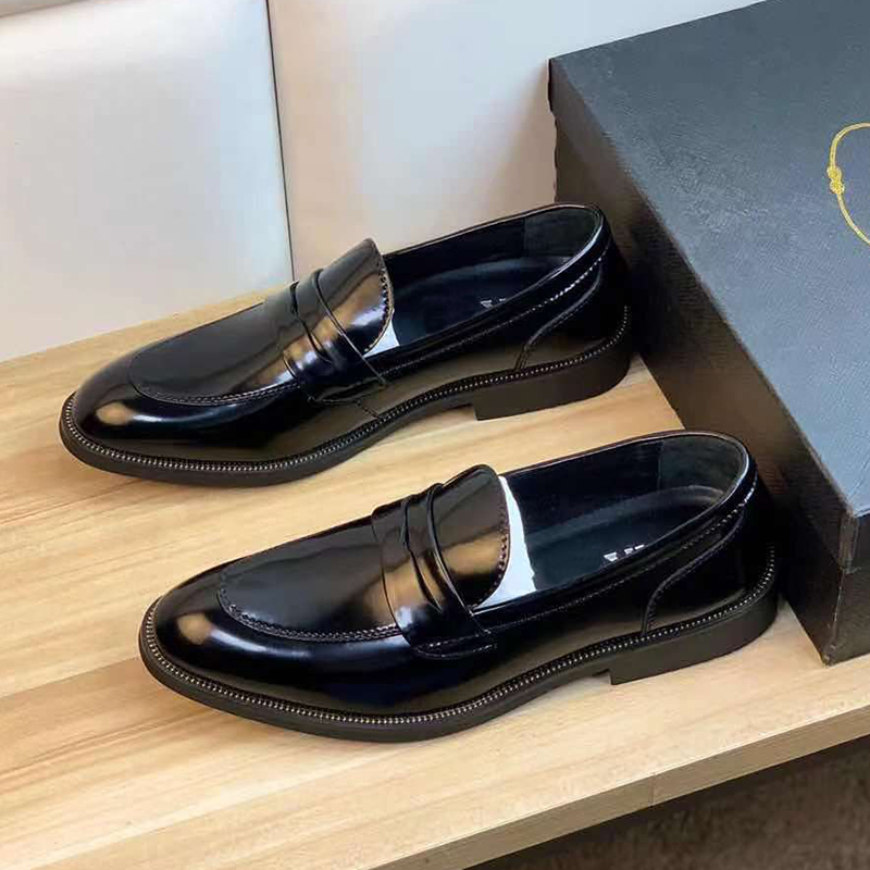 Wholesale formal mens genuine leather dress loafers shoes for men