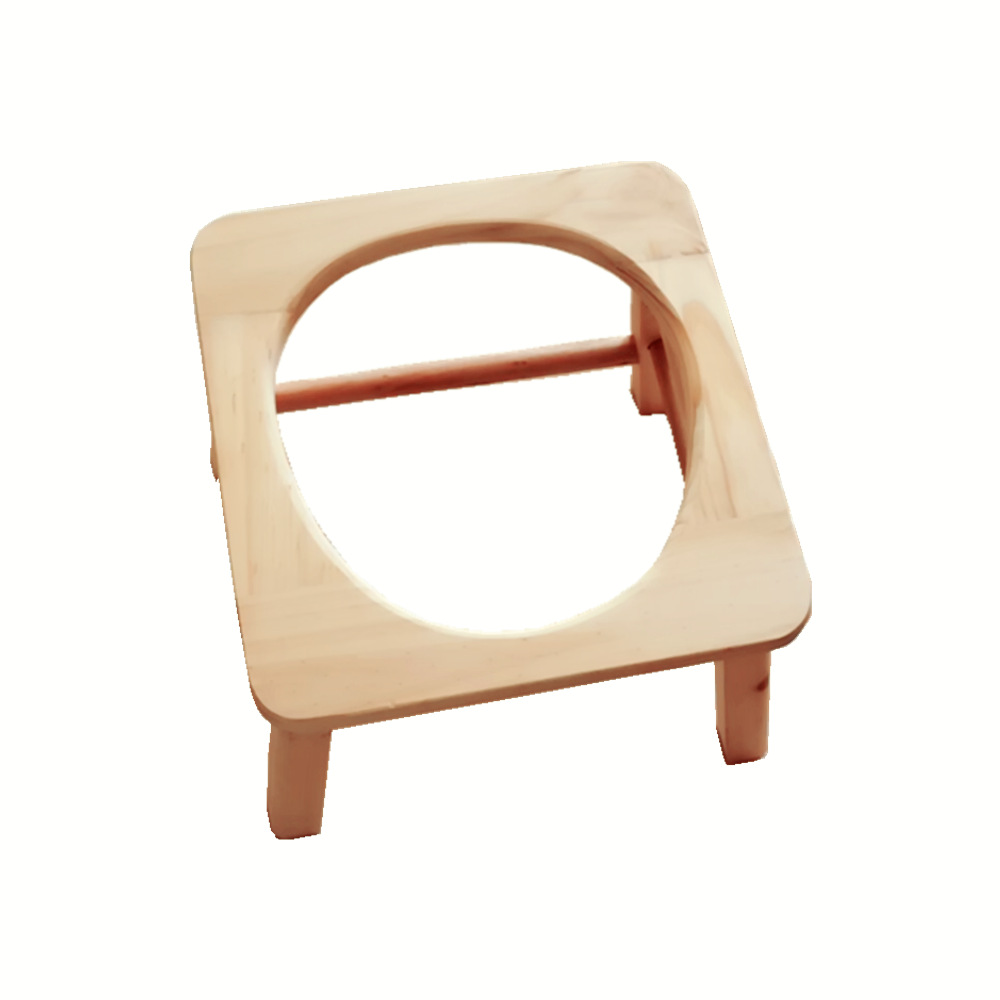 Potty Seat Commode Mobile Elderly Sit Reinforced Toilet Chair Home Woodware Squat Customization Bamboo Folding Step Stool