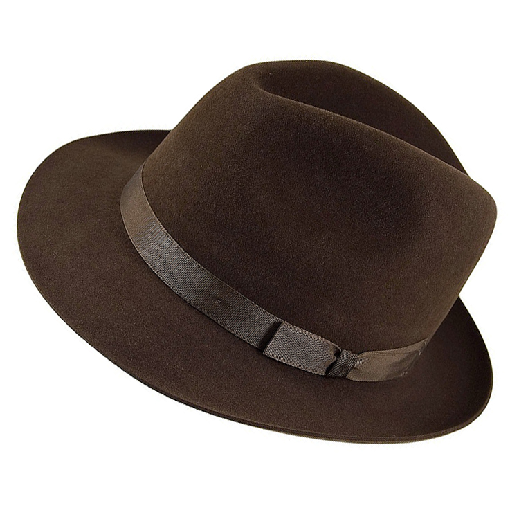 Wholesale Big Brim Wide Trimmed Men Women Wool Felt Fedora Hats