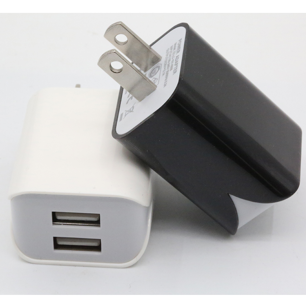 USB зарядный блок U-L Сертифицированный 2.4A двойной порт настенное зарядное устройство США штекер Адаптер для Amazon Бестселлер