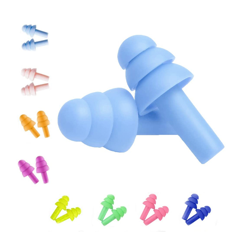 Custom 38 dB Silicone Sleep Earplugs Waterproof Quiet Ear Plugs for Noise Reduction Hearing Protection Sleep Noise Cancelling