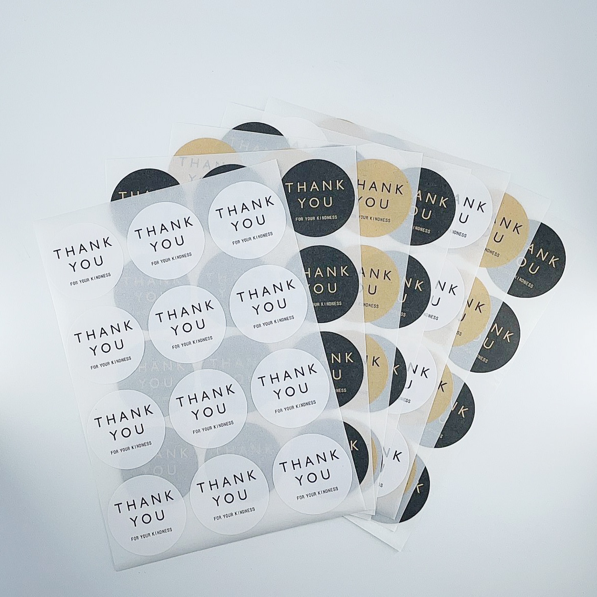 Sticker logo/thank You Sticker for Small Business Die Cut Self Adhesive Sticker /Thank You Vinyl Sticker Paper Roll Adhesive