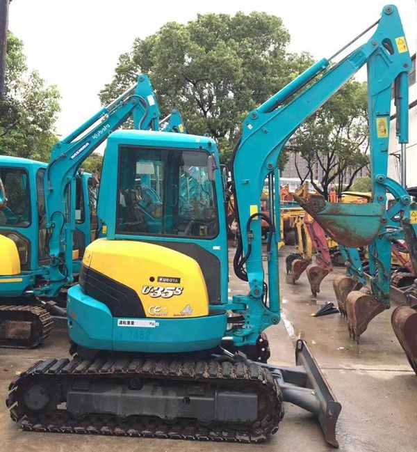 Эксплуатационный японский оригинальный мини-экскаватор Kubota U35S u35s 3.5ton гусеничный экскаватор для строительства