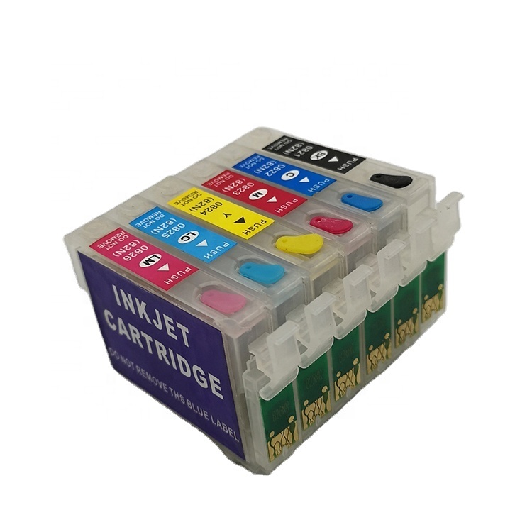 Совместимый картридж для струйного принтера epson T0801, Заправляемый Пустой Картридж для струйного принтера epson PX660/PX720WD/PX730WD