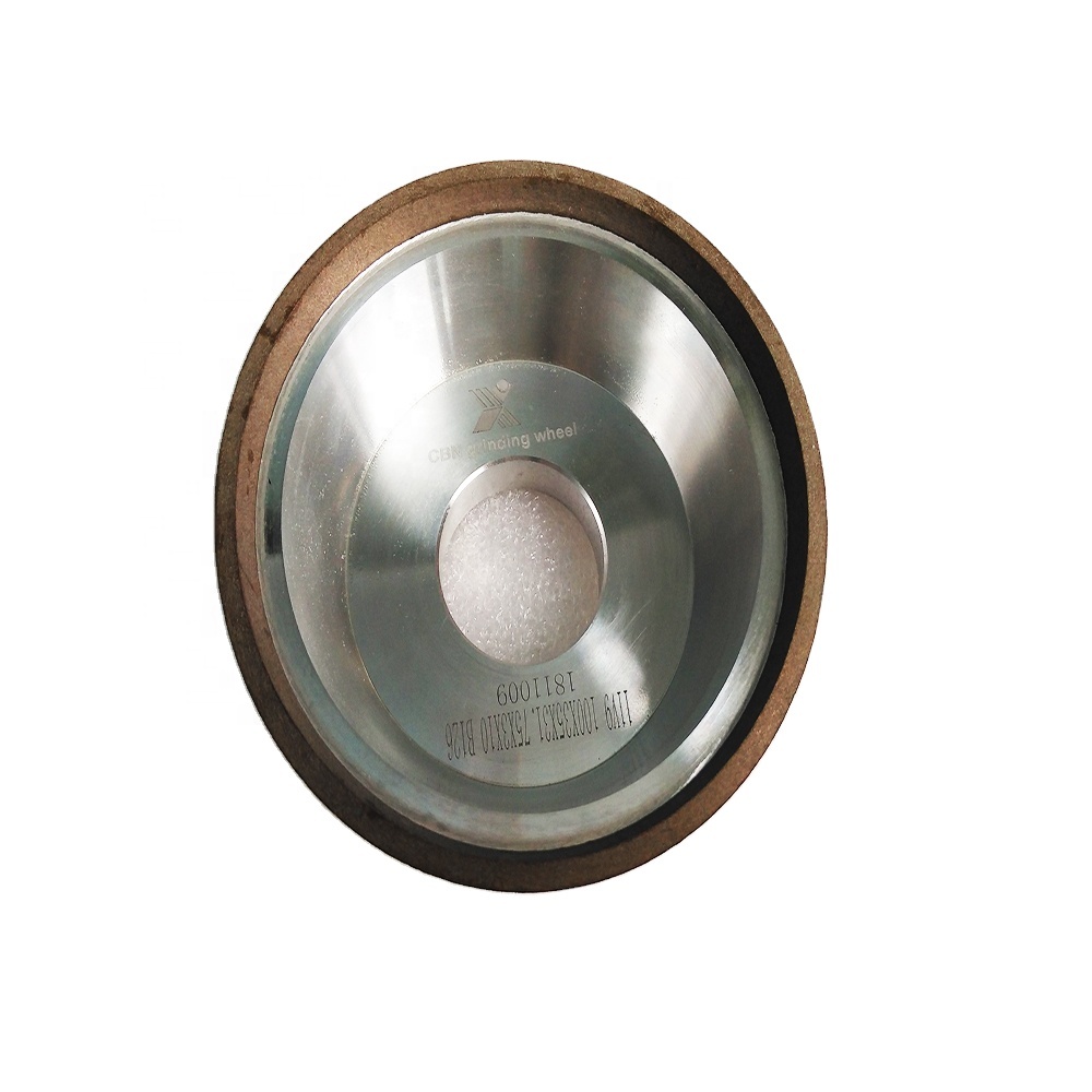Высокоскоростные стальные инструменты для удаления заусенцев resin bond borazon 11V9, расклешенная чаша, CBN шлифовальные круги