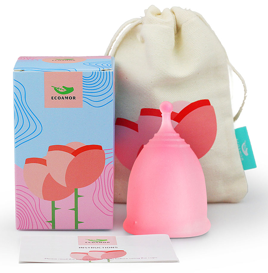 Ecoamor Tampons and Pad Alternate Medical Grade Silicone Menstrual Cup Coletor Menstrual