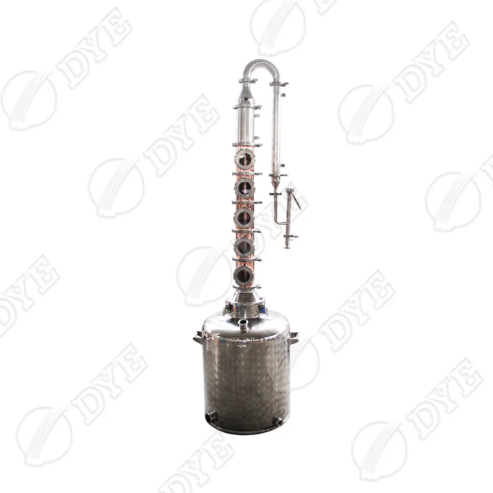 DYE 100L electric heating home uesd moonshine distiller copper column