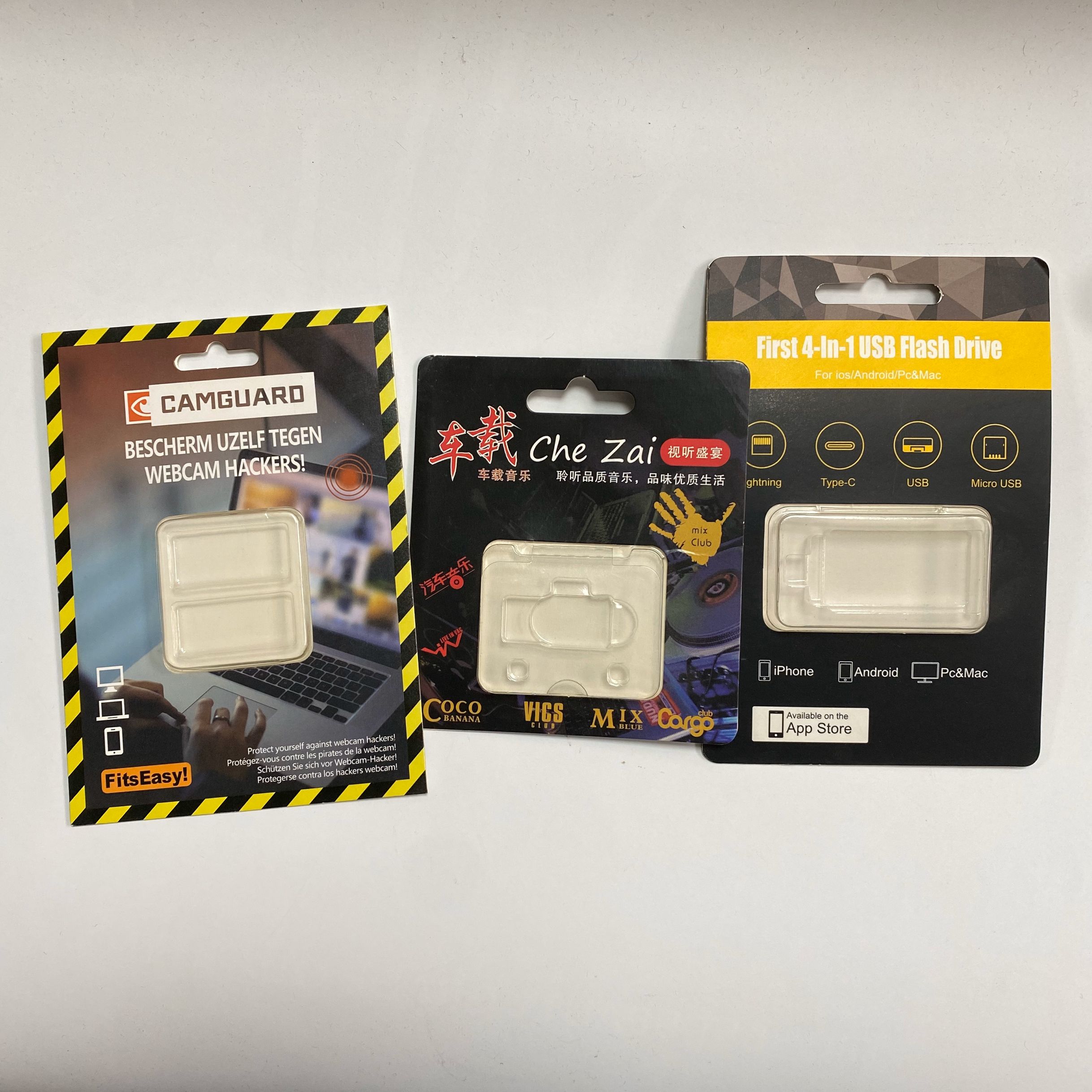 Custom order heat sealing plastic blister packaging for smart electronics Small MOQ trapped blister card