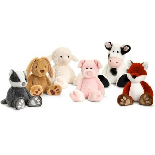 Plush Dog, Rabbit, Sheep, and Pig Stuffed Toys Made from Soft Cotton Materials for Kids' Playtime Fun