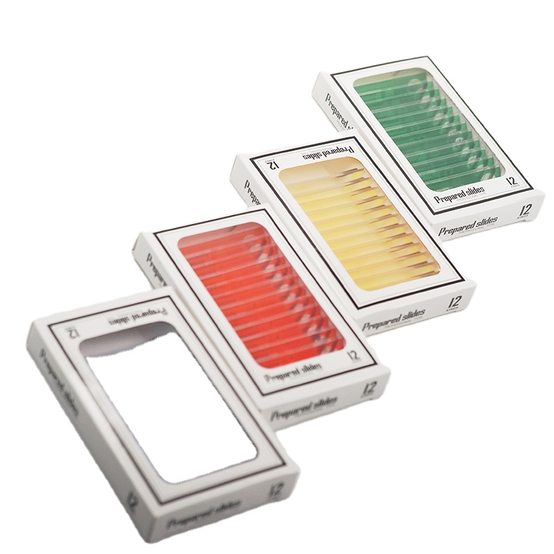 Educational microscope set 48 kinds plastic microscope prepared slides for homeschool education