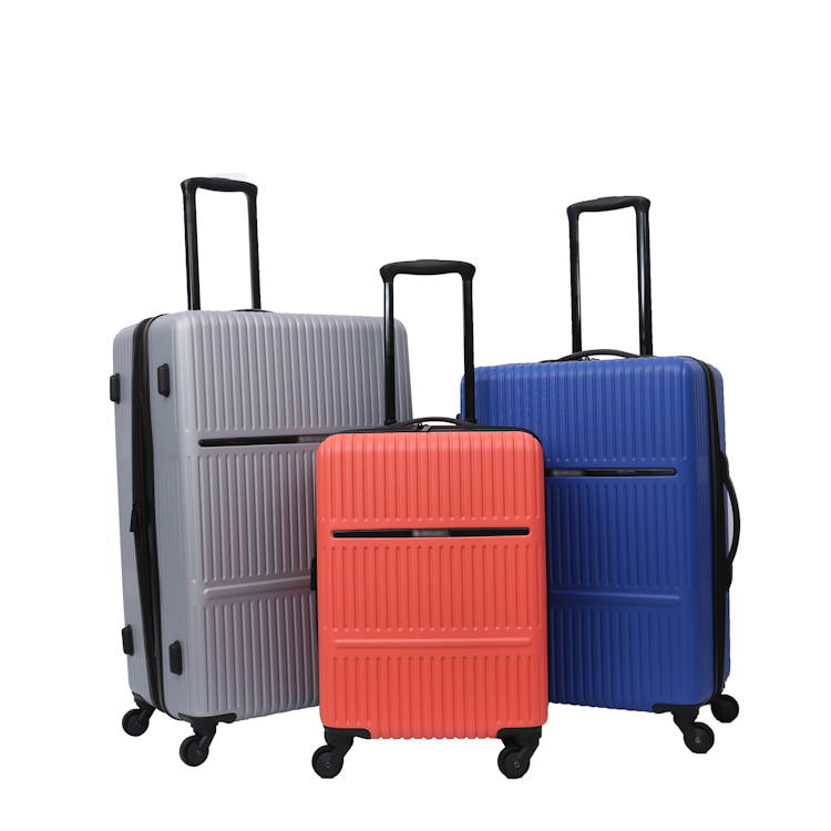 Best selling luggage 20'' 24'' 28'' ABS traveling trolley luggage set for young people
