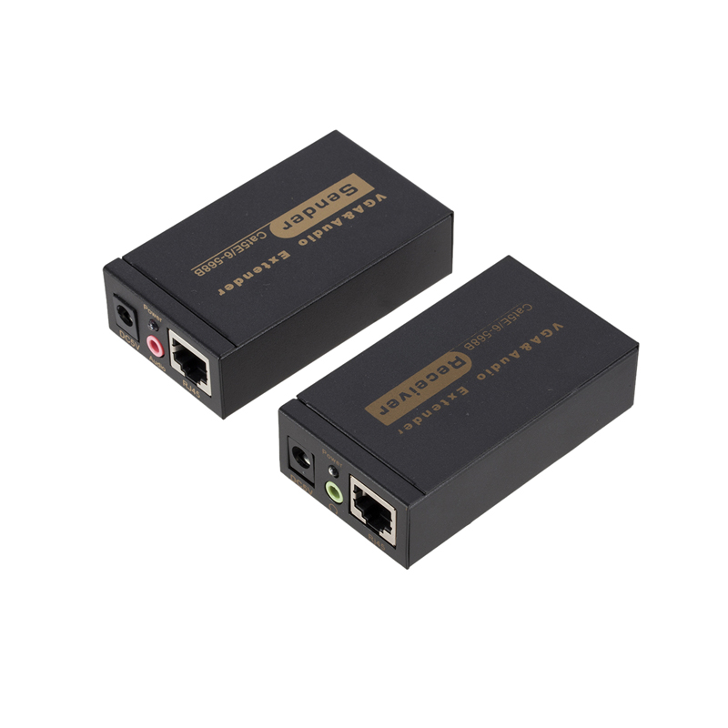 100 м VGA-удлинитель по utp-кабелю длиной до 100 м, кабель CAT5e/6 RJ45 VGA-удлинитель звука
