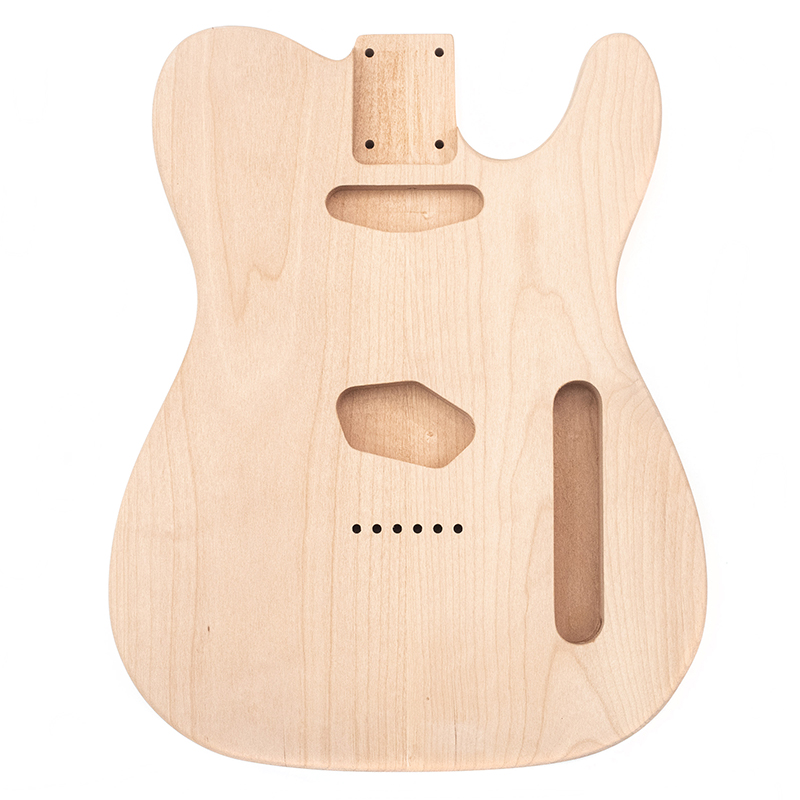 Необработанный корпус электрогитары telecaster для оптовой продажи с проводящей живописью, обработанной фабрикой ЧПУ