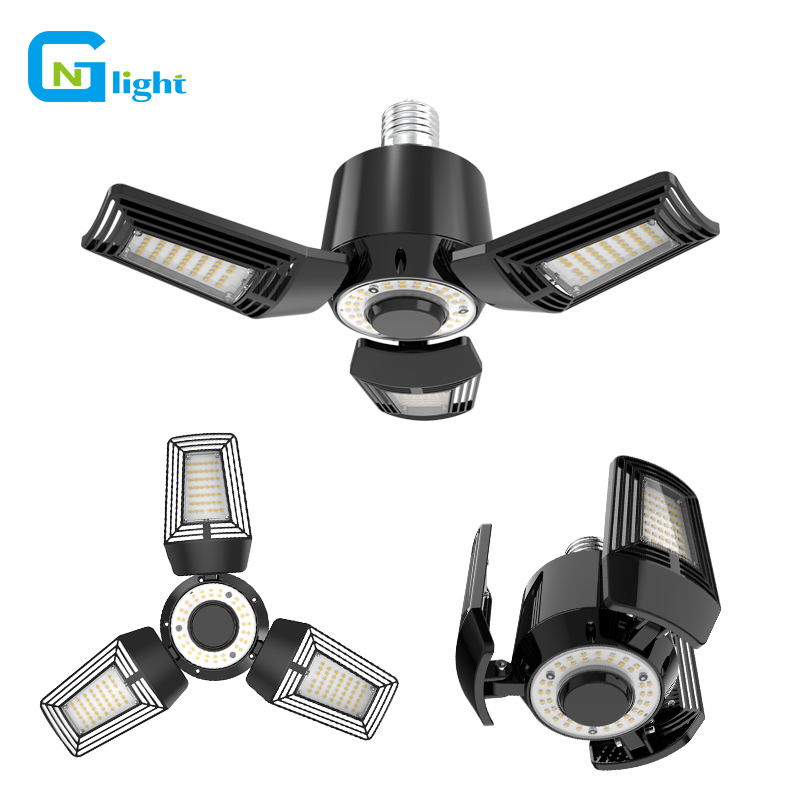 Deformable LED Garage Light Adjustable 5-Panel 5000K Daylight 150W Beyond Bright Lamp E26 Standard Base for Warehouse