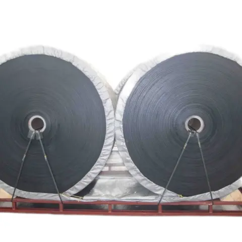 mining equipment of Black heavy duty rubber conveyor belt