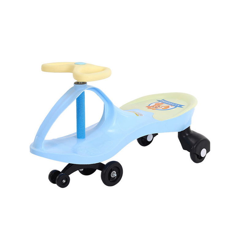 Macaron Color Children's Plastic Twisted Ride Sports Car Children's Swing Car Toy Car