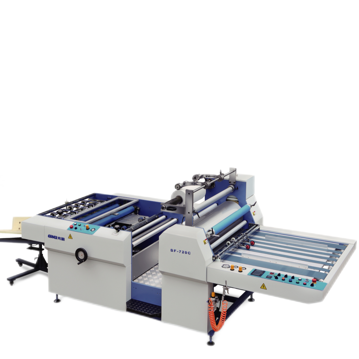 Automatic anti-curling large steel roller complex film advertising photo photo electric automatic film machine