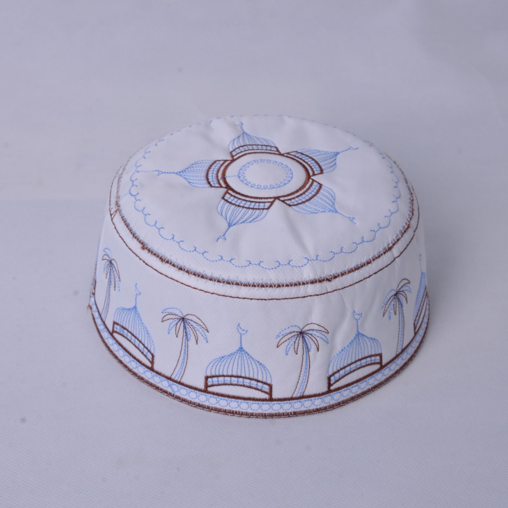2021 Wholesale Custom Saudi Praying Cap High Quality Muslim Cotton Prayer Caps For Men